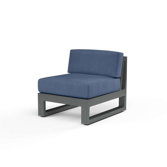 Sunset West - Redondo Armless Club in Spectrum Indigo, No Welt - SW3801-AC-48080 veiw 1