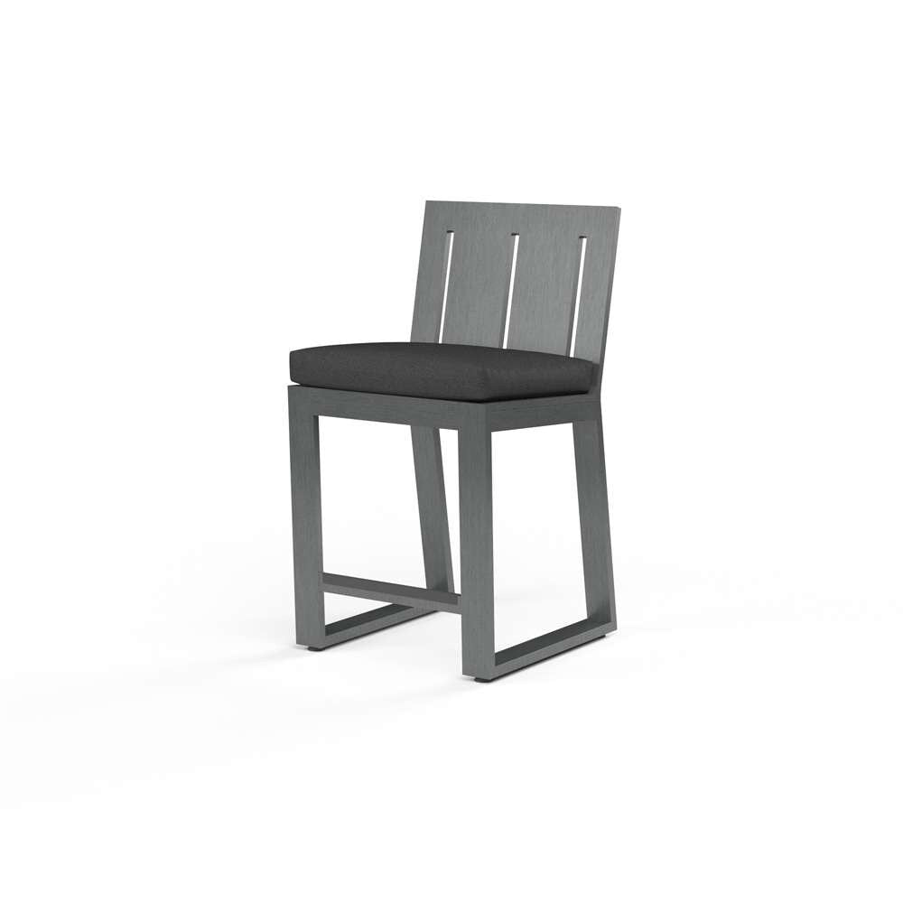 Sunset West - Redondo Barstool in Spectrum Carbon, No Welt - SW3801-7B-48085 veiw 1