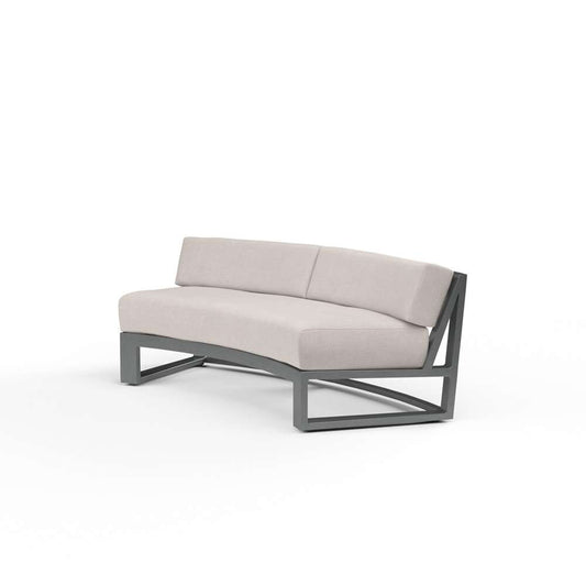 Sunset West - Redondo Curved Sofa in Canvas Natural, No Welt - SW3801-CRV-5404 veiw 1