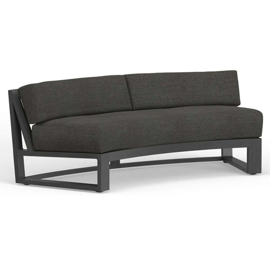 Sunset West - Redondo Curved Sofa in Spectrum Carbon, No Welt - SW3801-CRV-48085 veiw 1