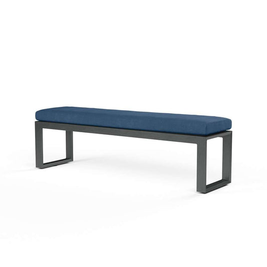 Sunset West - Redondo Dining Bench in Spectrum Carbon, No Welt - SW3801-BNCH-48085 veiw 1