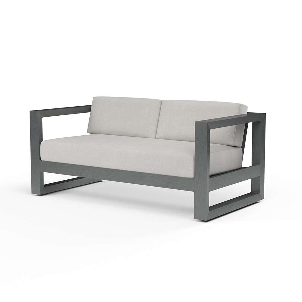 Sunset West - Redondo Loveseat in Cast Silver, No Welt - SW3801-22-SLVR-STKIT veiw 1