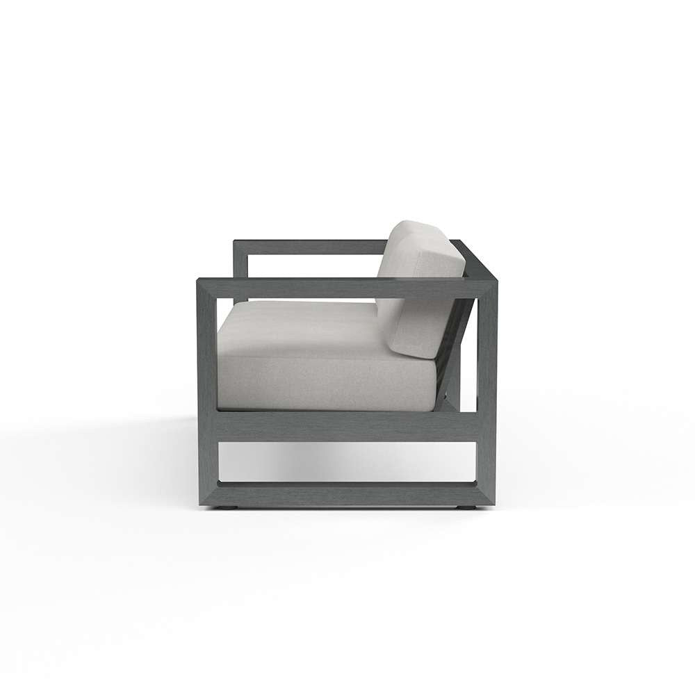 Sunset West - Redondo Loveseat in Cast Silver, No Welt - SW3801-22-SLVR-STKIT veiw 2