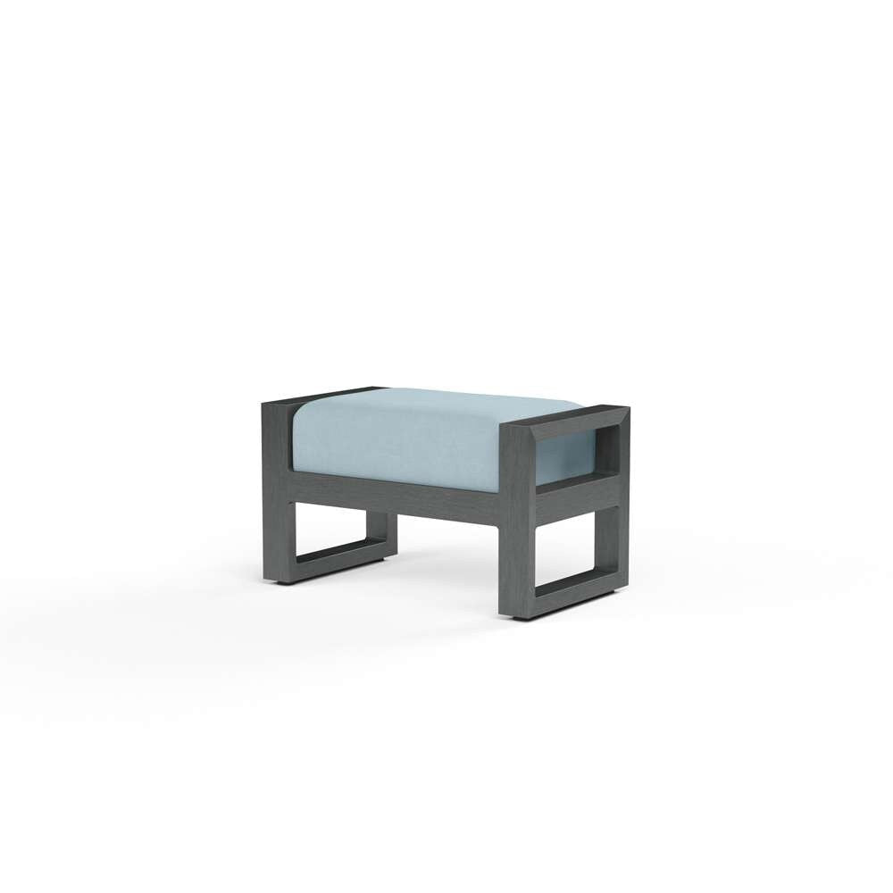 Sunset West - Redondo Ottoman in Canvas Skyline, No Welt - SW3801-OTT-14091 veiw 1