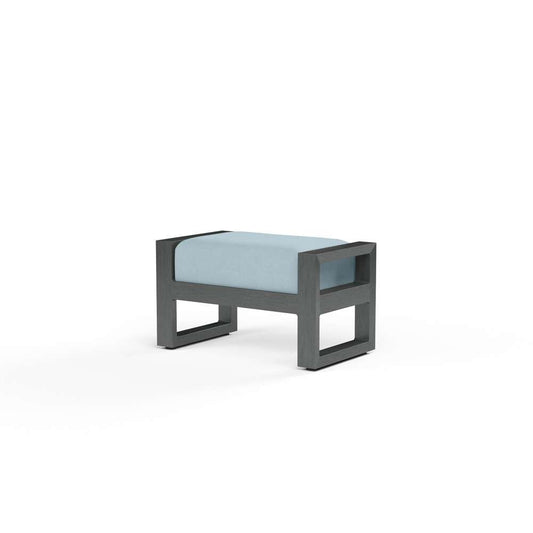 Sunset West - Redondo Ottoman in Canvas Skyline, No Welt - SW3801-OTT-14091 veiw 1