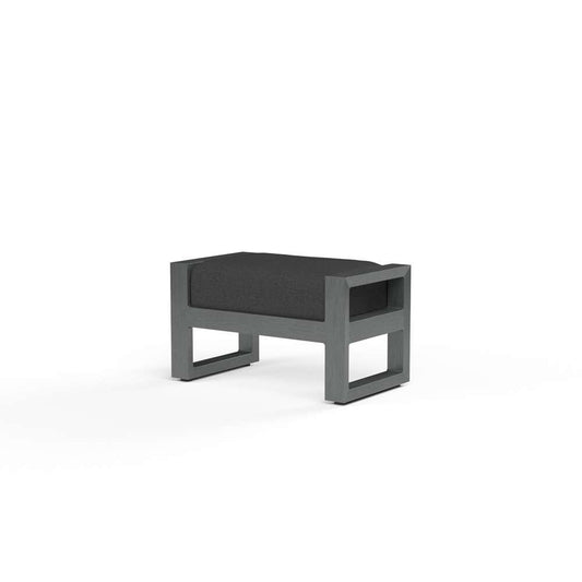 Sunset West - Redondo Ottoman in Spectrum Carbon, No Welt - SW3801-OTT-48085 veiw 1