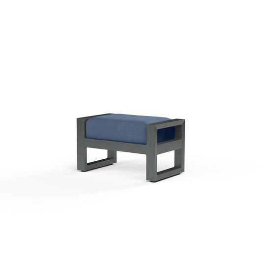 Sunset West - Redondo Ottoman in Spectrum Indigo, No Welt - SW3801-OTT-48080 veiw 1