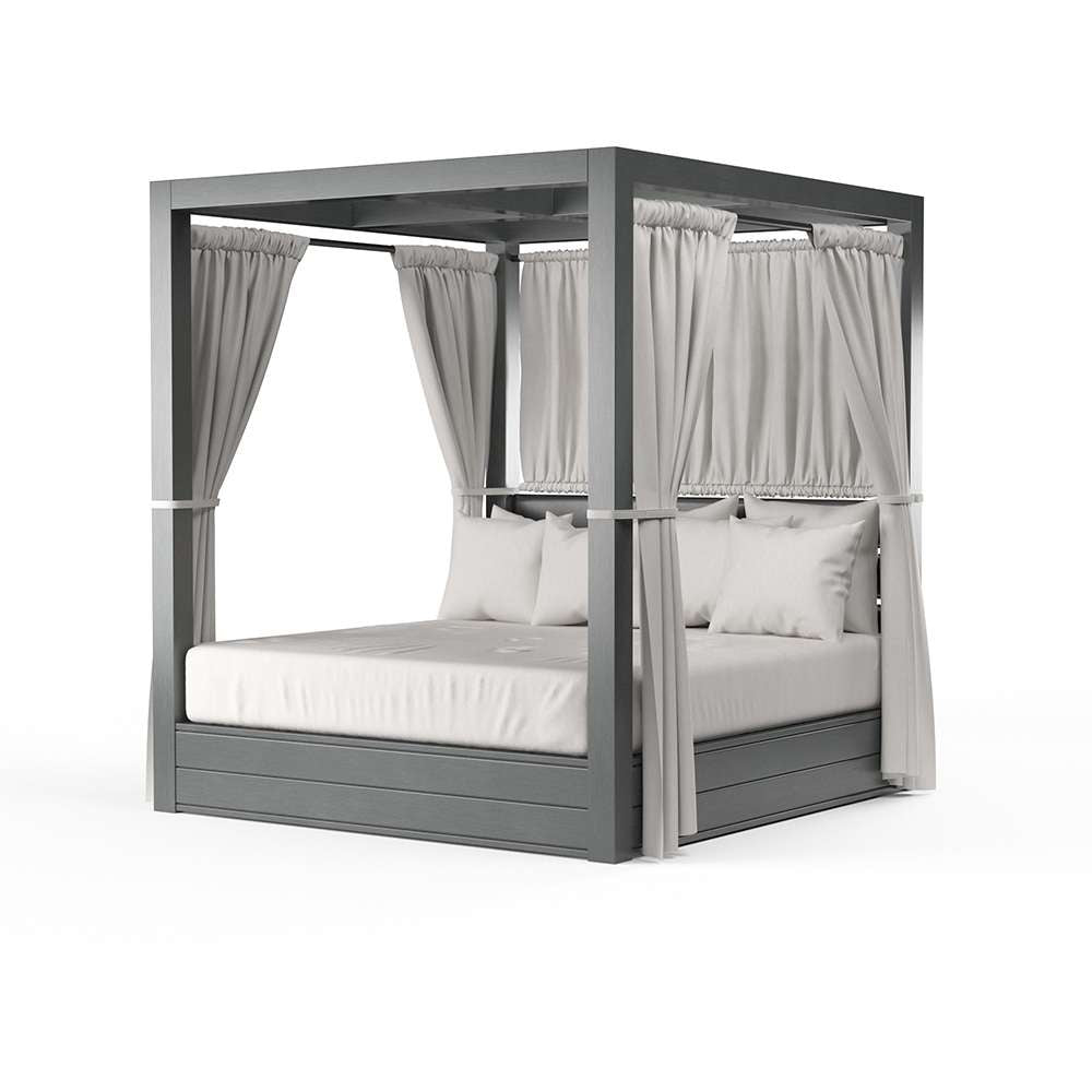 Sunset West - Redondo Resort King Day Bed in Cast Silver, No Welt - SW3801-DB-SLVR-STKIT veiw 1