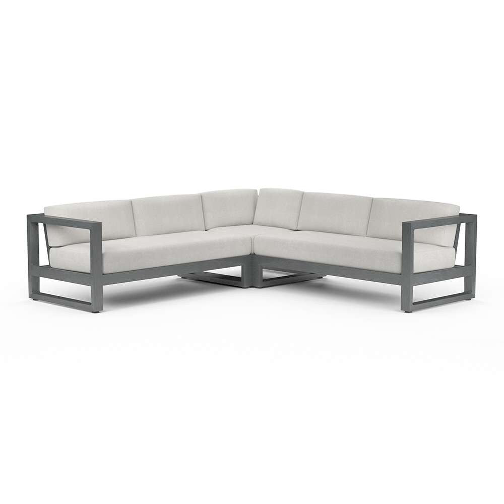 Sunset West - Redondo Sectional in Cast Silver, No Welt - SW3801-SEC-SLV-STKIT veiw 1