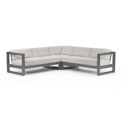 Sunset West - Redondo Sectional in Cast Silver, No Welt - SW3801-SEC-SLV-STKIT veiw 1