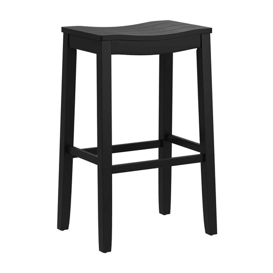 Hillsdale Furniture - Fiddler Wood Backless Bar Height Stool, Black - 5316-830 veiw 1