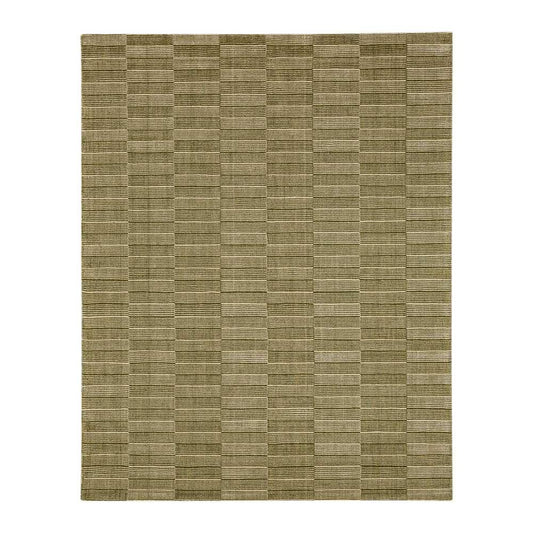 Karastan - Bobby Berk Broken Stripe Moss 5 x 8 Area Rug - R1091-214-060096-IB veiw 1