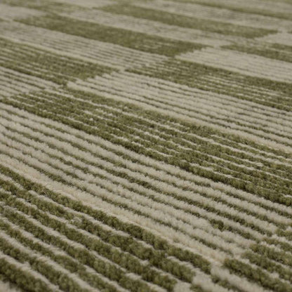 Karastan - Bobby Berk Broken Stripe Moss 5 x 8 Area Rug - R1091-214-060096-IB veiw 4