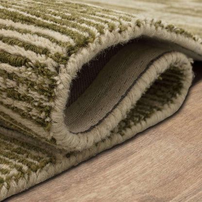 Karastan - Bobby Berk Broken Stripe Moss 8 x 10 Area Rug - R1091-214-096120-IB veiw 2