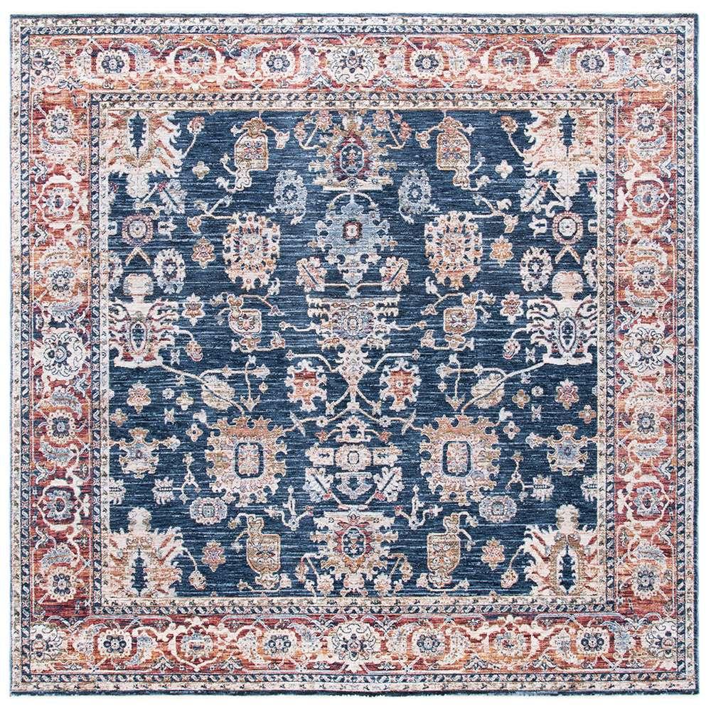Lauren Ralph Lauren - Bennet Rug - 6-7in X 6-7in Square - Dark Blue / Red veiw 1