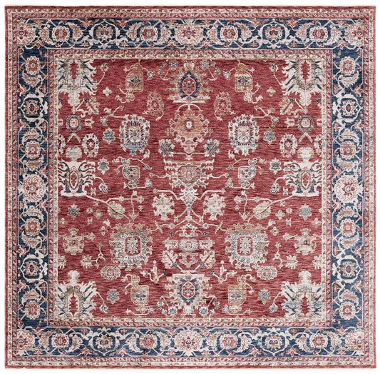 Lauren Ralph Lauren - Bennet Rug - 6-7in X 6-7in Square - Red / Dark Blue veiw 1