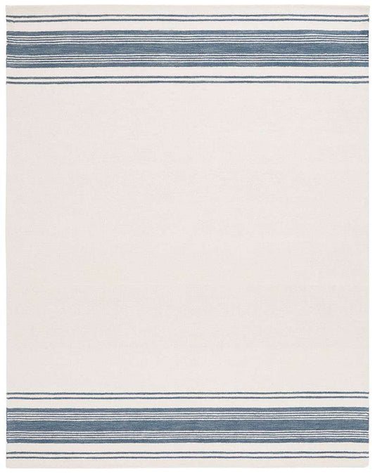 Lauren Ralph Lauren - Drift Stripe Rug - 8 X 10 - Ivory / Blue veiw 1