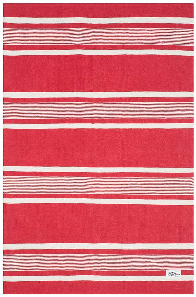 Lauren Ralph Lauren - Hanover Stripe Rug - 4 X 6 - Red veiw 1