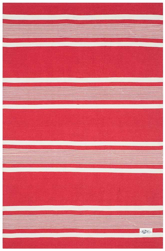 Lauren Ralph Lauren - Hanover Stripe Rug - 4 X 6 - Red veiw 1