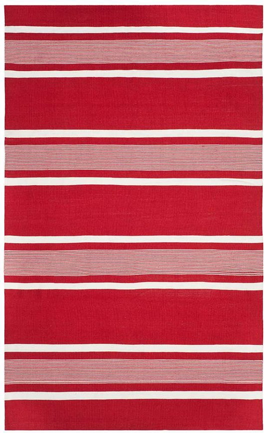 Lauren Ralph Lauren - Hanover Stripe Rug - 5 X 8 - Red veiw 1
