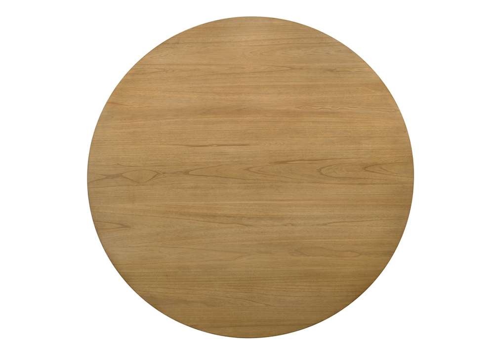 Lilola Home - Jasper Driftwood Finish 7 Piece 59inW Round Dining Table Set with Beige Fabric Chairs - 30018-4 veiw 4