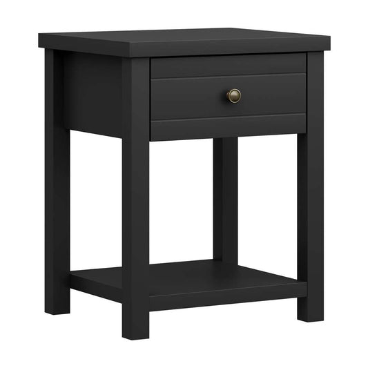 Living Essentials by Hillsdale - Harmony Wood Accent Table, Matte Black - 5402-880 veiw 1