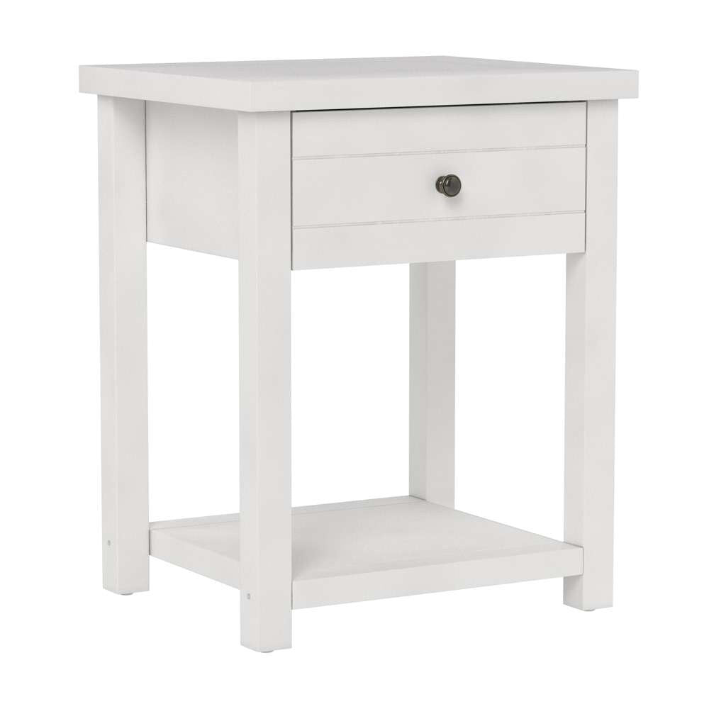 Living Essentials by Hillsdale - Harmony Wood Accent Table, Matte White - 5271-880 veiw 1