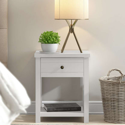 Living Essentials by Hillsdale - Harmony Wood Accent Table, Matte White - 5271-880 veiw 3