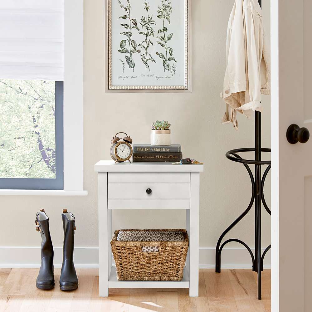Living Essentials by Hillsdale - Harmony Wood Accent Table, Matte White - 5271-880 veiw 4