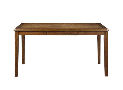 New Classic Furniture - 5-Piece Wood Rectangle Dining Set, 1 Table And 4 Chairs, 60 Inch, Brown - D1701-160-BRN veiw 4