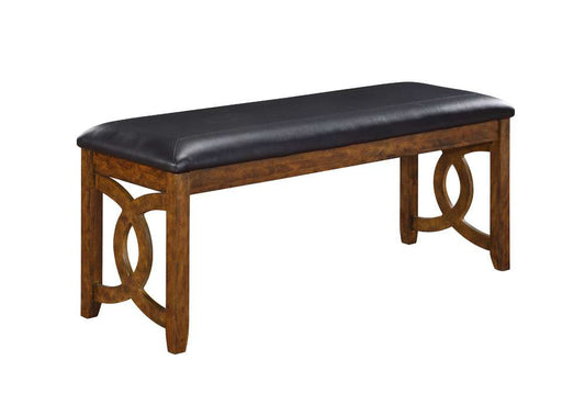 New Classic Furniture - Gia Upholstered Dining Bench, 46in, Brown - D1701-25-BRN veiw 1
