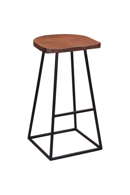 Porter Designs - Clement Solid Wood 30in Bar Stool, Brown - 07-196-11-2099 veiw 1