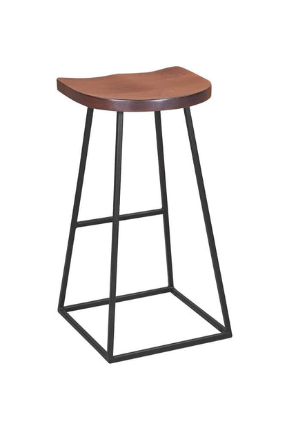 Porter Designs - Clement Solid Wood 30in Bar Stool, Brown - 07-196-11-2099 veiw 3