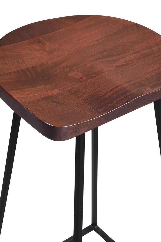 Porter Designs - Clement Solid Wood 30in Bar Stool, Brown - 07-196-11-2099 veiw 5