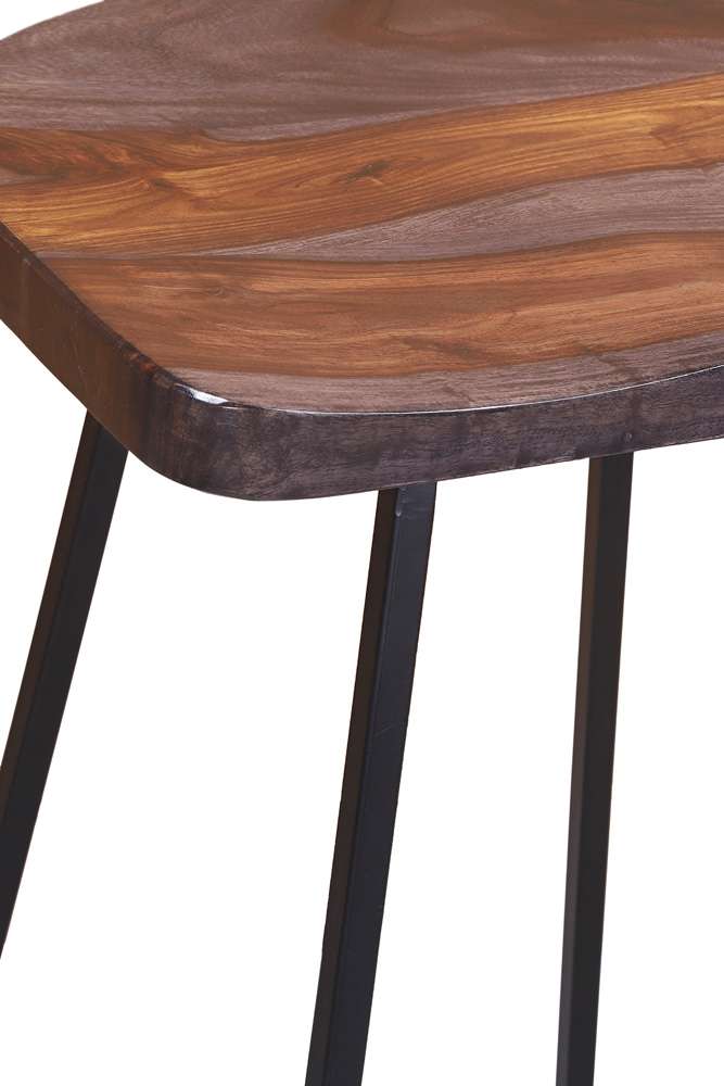 Porter Designs - Clement Solid Sheesham Wood 30in Bar Stool, Gray - 07-196-11-2098 veiw 6