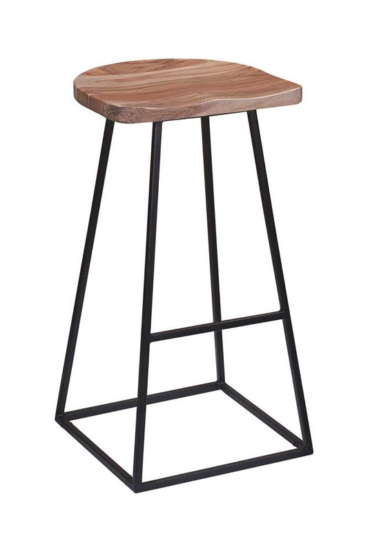 Porter Designs - Clement Solid Acacia Wood 30in Bar Stool, Natural - 07-196-11-2097 veiw 1