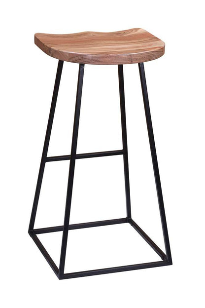 Porter Designs - Clement Solid Acacia Wood 30in Bar Stool, Natural - 07-196-11-2097 veiw 3