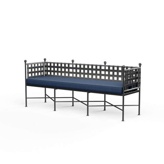 Sunset West - Provence Garden Bench in Spectrum Indigo w/ Self Welt - SW3201-BNCH-48080 veiw 1