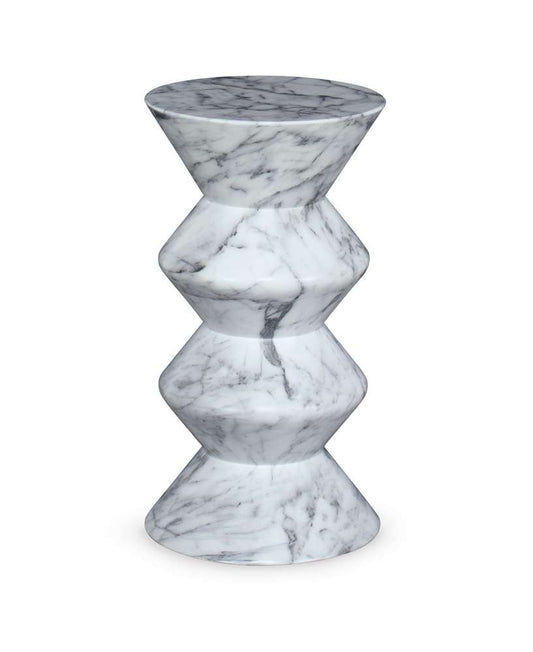 Century Furniture - Cadence White with black veining Martini Table - Faux Marble - CAA-615 veiw 1