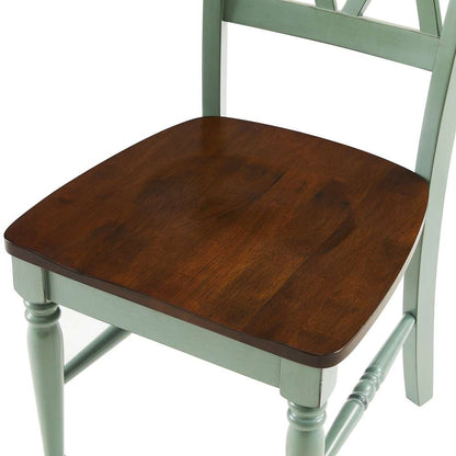 Crosley Furniture - Shelby 4-Piece Dining Chair Set Distressed Teal - 4 Chairs - KF20031TL veiw 7
