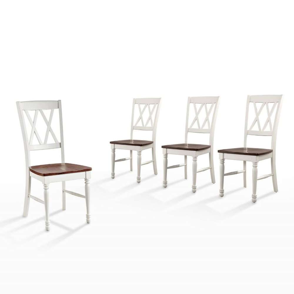 Crosley Furniture - Shelby 4-Piece Dining Chair Set Distressed White - 4 Chairs - KF20031WH veiw 1