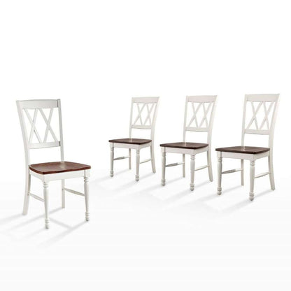 Crosley Furniture - Shelby 4-Piece Dining Chair Set Distressed White - 4 Chairs - KF20031WH veiw 1