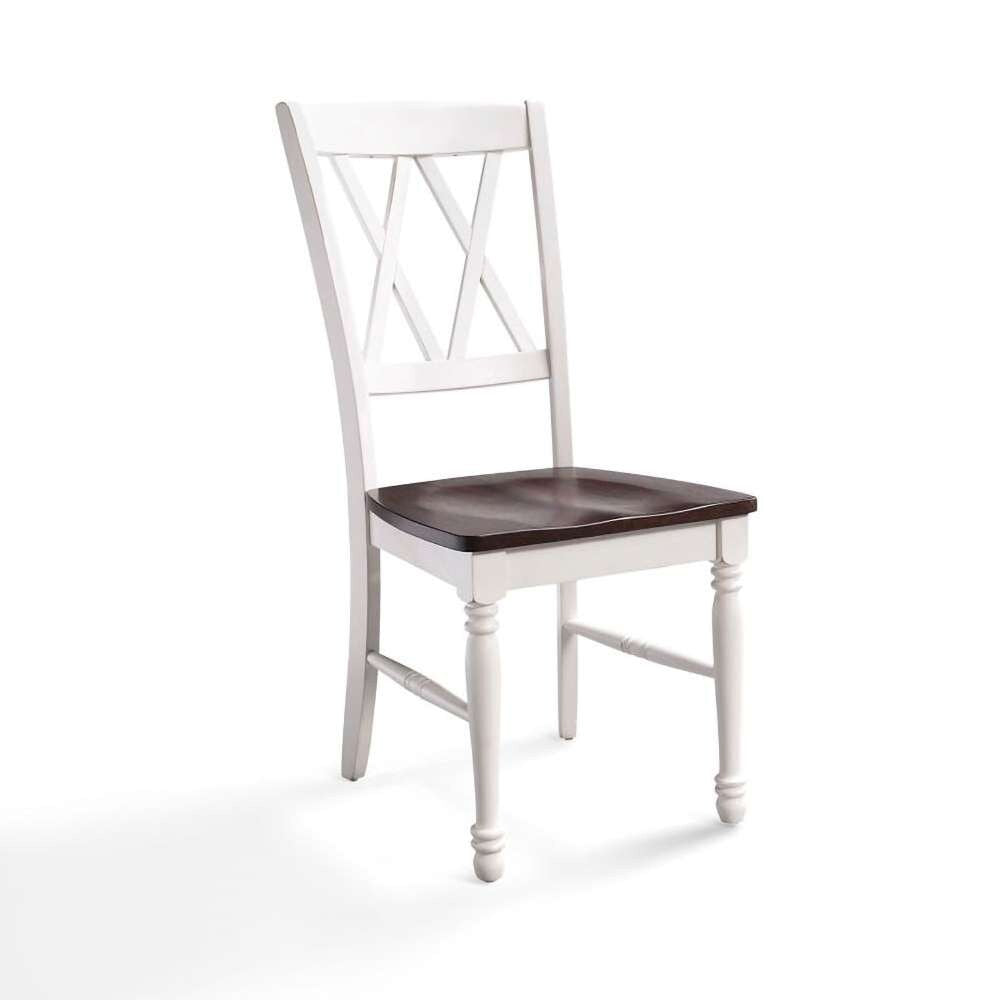 Crosley Furniture - Shelby 4-Piece Dining Chair Set Distressed White - 4 Chairs - KF20031WH veiw 2