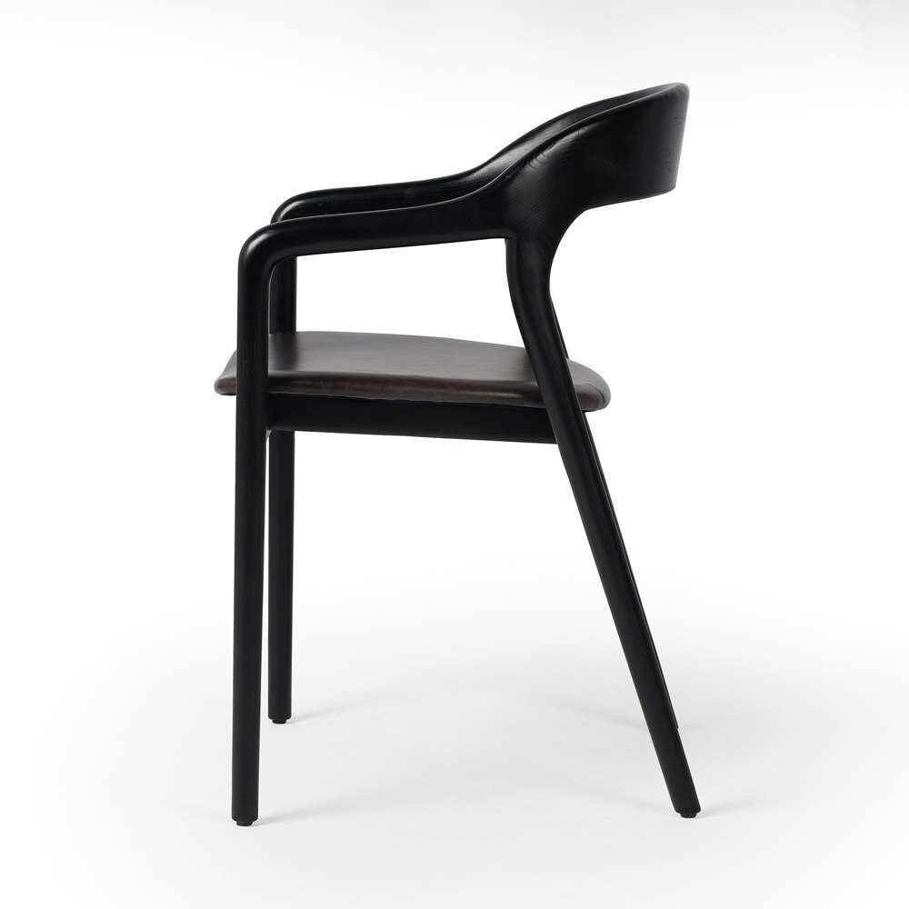 Four Hands - Amare Dining Armchair - Sonoma Black - 236452-002 veiw 6