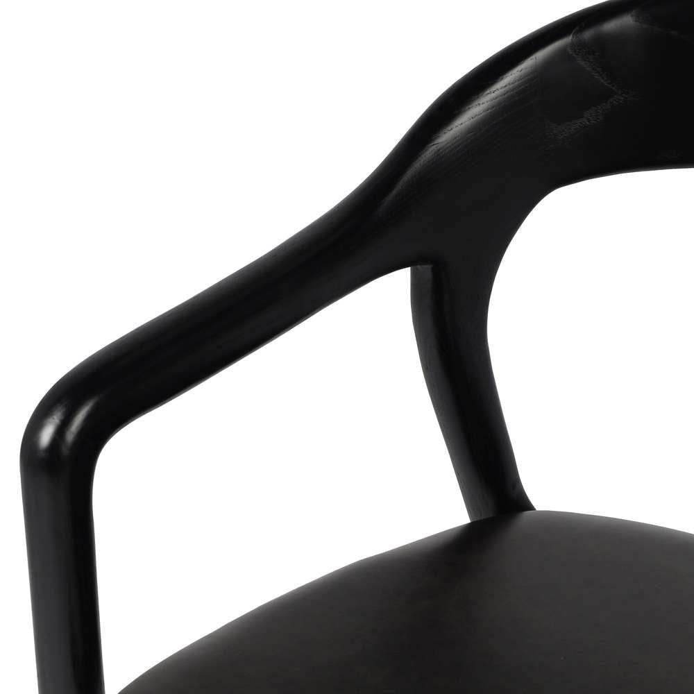 Four Hands - Amare Dining Armchair - Sonoma Black - 236452-002 veiw 8