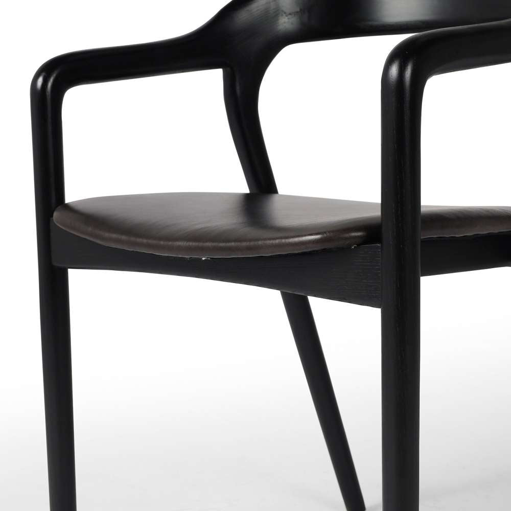Four Hands - Amare Dining Armchair - Sonoma Black - 236452-002 veiw 10