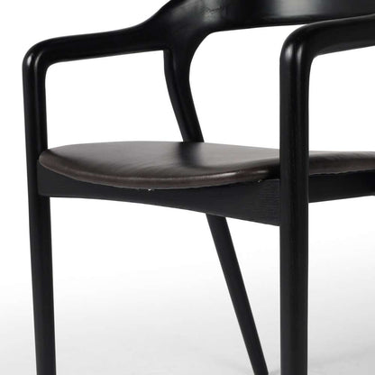 Four Hands - Amare Dining Armchair - Sonoma Black - 236452-002 veiw 10