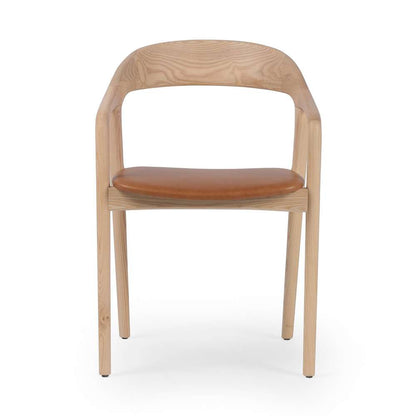 Four Hands - Amare Dining Armchair - Sonoma Butterscotch - 236452-001 veiw 2