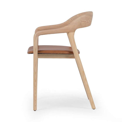 Four Hands - Amare Dining Armchair - Sonoma Butterscotch - 236452-001 veiw 4