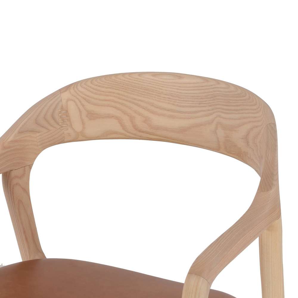 Four Hands - Amare Dining Armchair - Sonoma Butterscotch - 236452-001 veiw 5